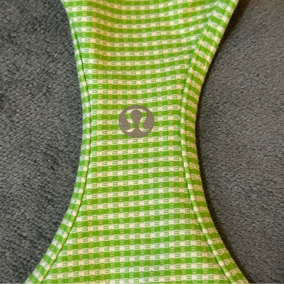 Lululemon Athletica Gingham Green Racerback Tank Top

#1080 - Picture 7 of 8